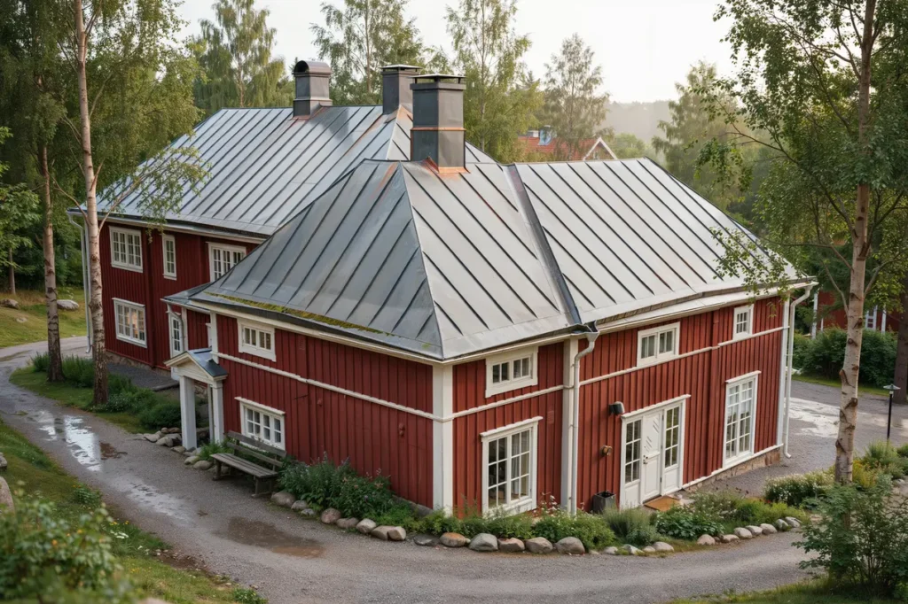 bandt ckt pl t eller dubbelfalsat pl ttak vilket tak passar b st f r ditt hus