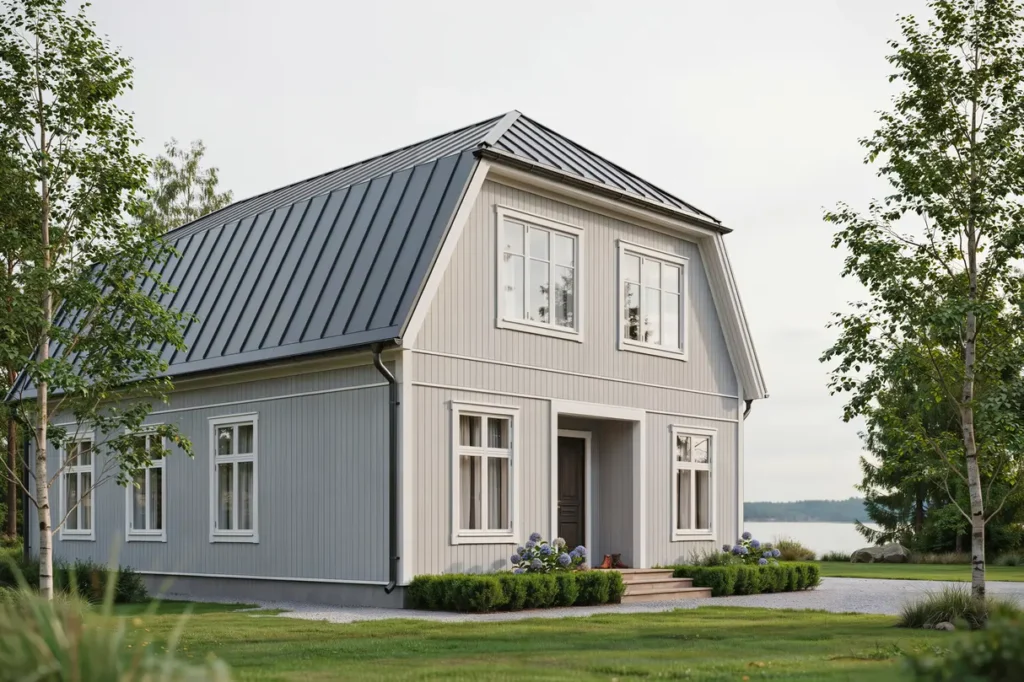renovering av fasadpl t och f nsterbleck p villa i vendels