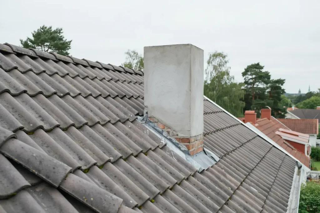 skorstensrenovering med glidgjutning p villa i vega haninge